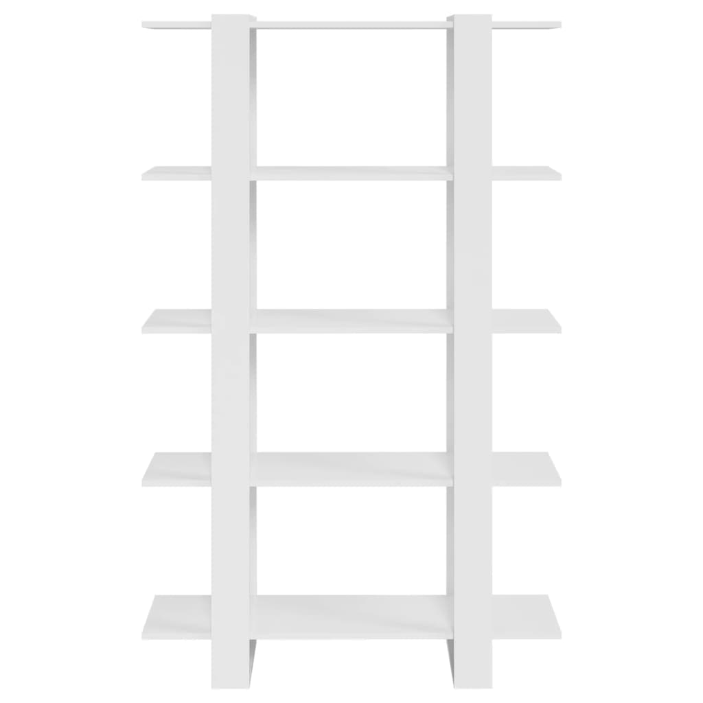 Bücherregal/Raumteiler Weiß 100×30×160 cm