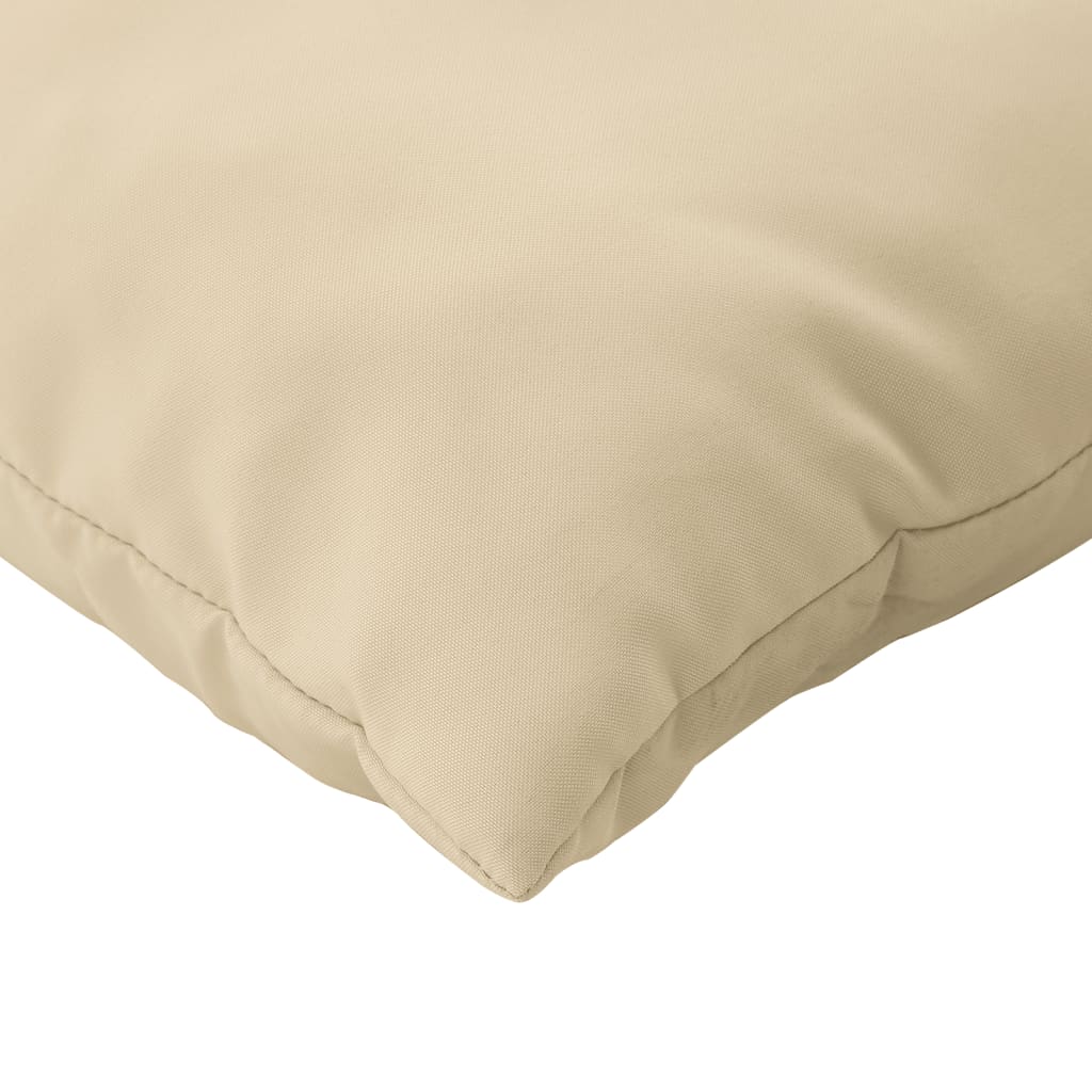 Palettenkissen 3-tlg. Taupe Stoff