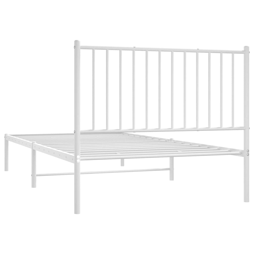 Bettgestell Metall Schwarz 75x190 cm