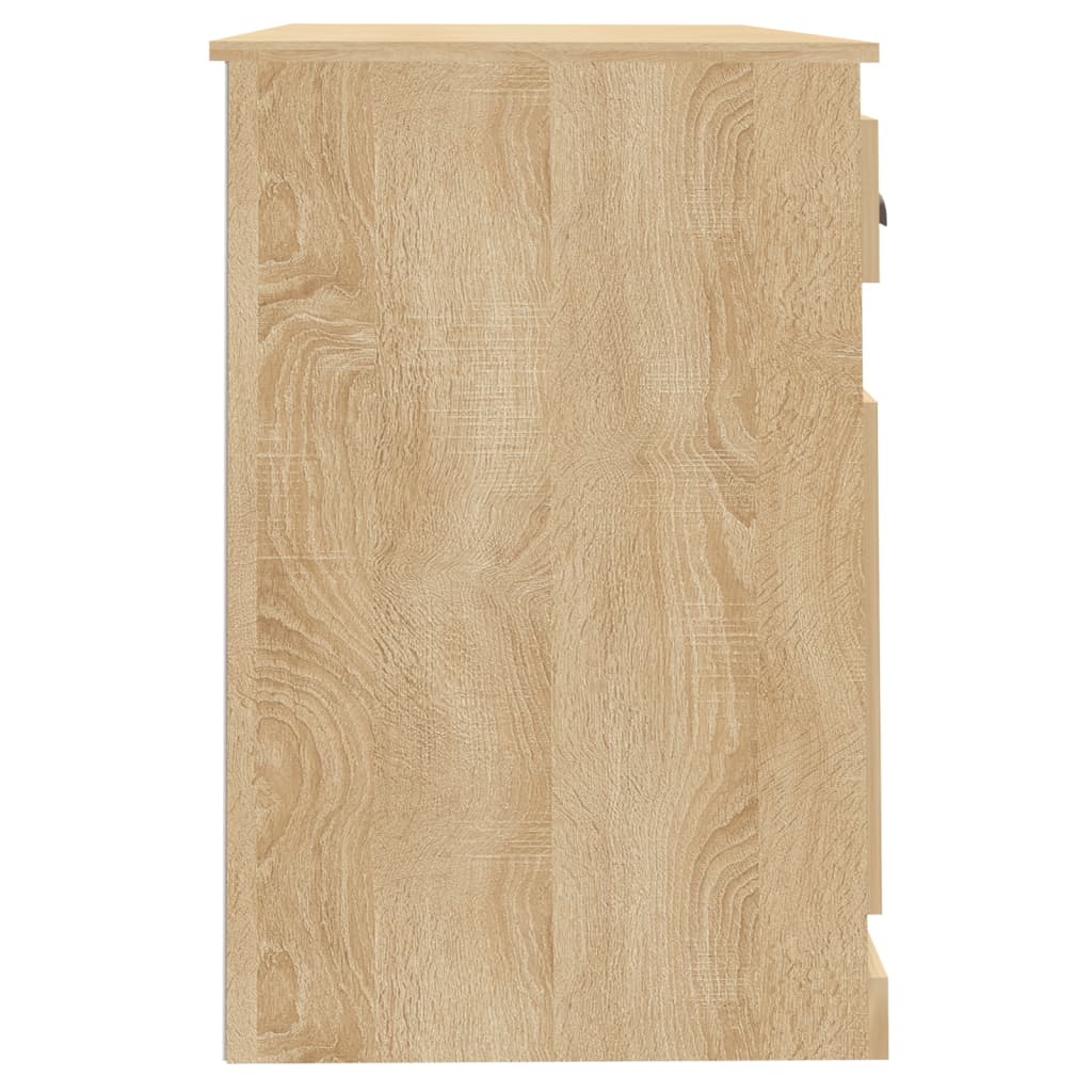 Schreibtisch mit Schublade Weiß 115x50x75 cm Holzwerkstoff
