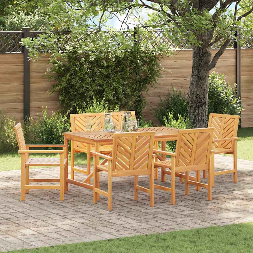 Garten Essgruppe 3 Stk. Braun Massivholz Akazie