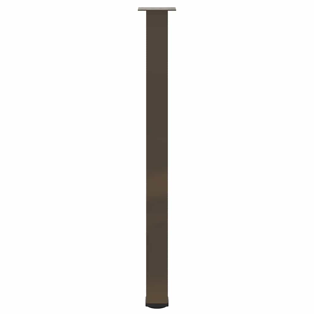 Bartischbeine 4 Stk. Schwarz 100-102 cm Stahl