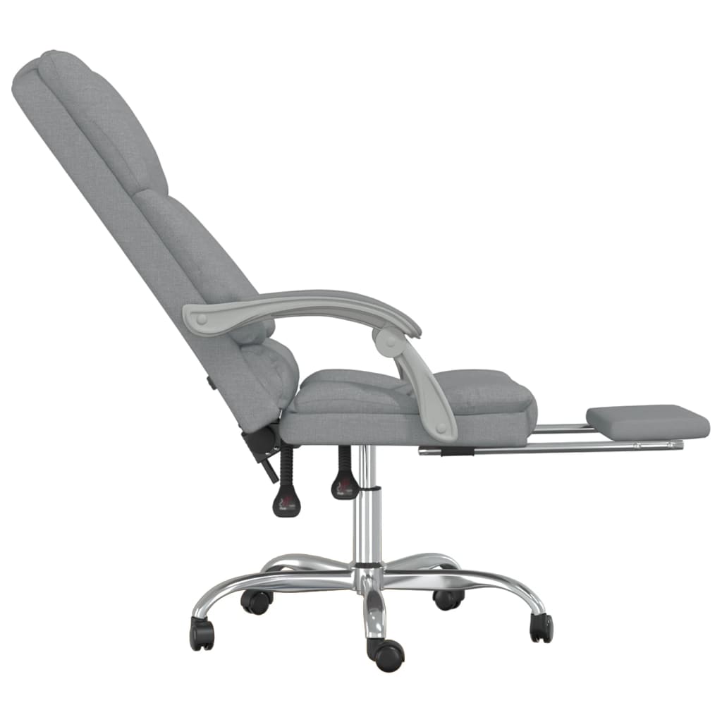Bürostuhl mit Massagefunktion Taupe Stoff