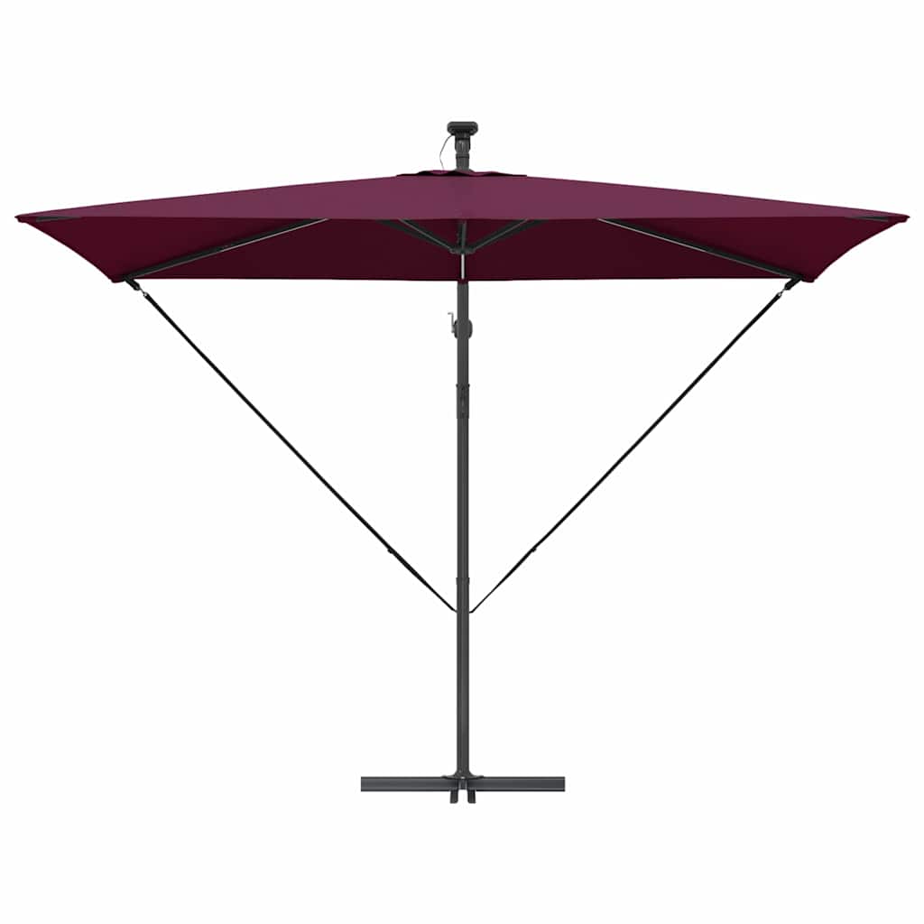 Sonnenschirm Sand 294 x 200 x 270 cm Polyester und Aluminium