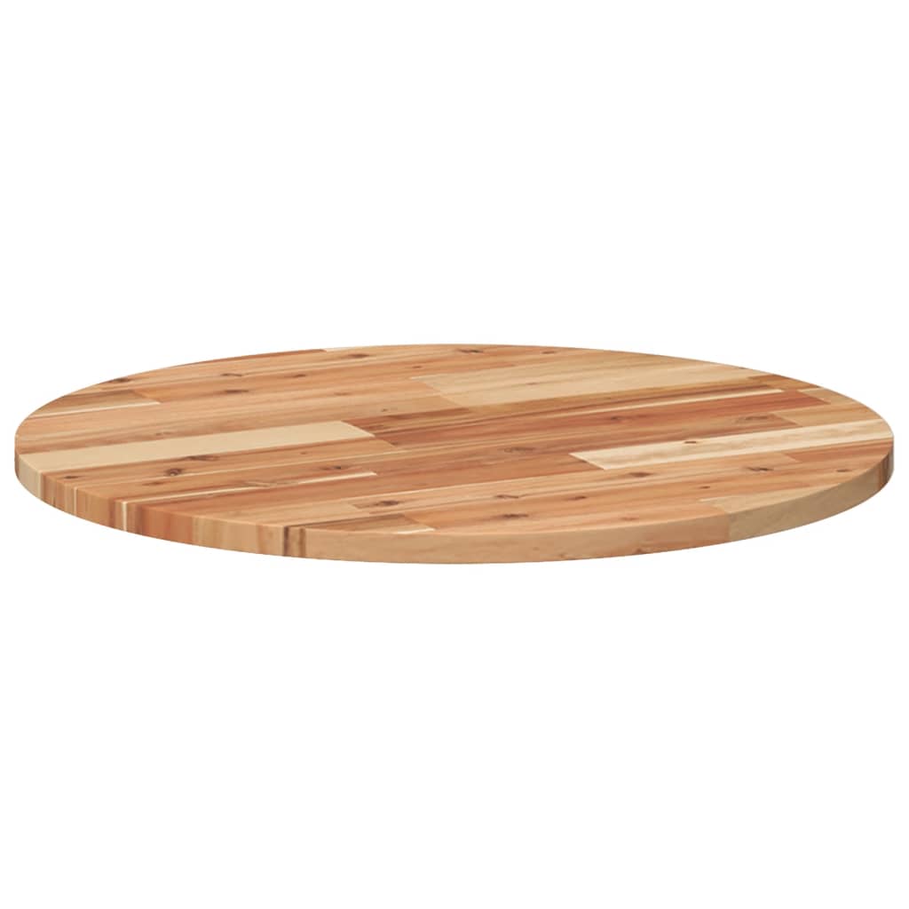 Tischplatte Rund Ø40x2 cm Massivholz Akazie