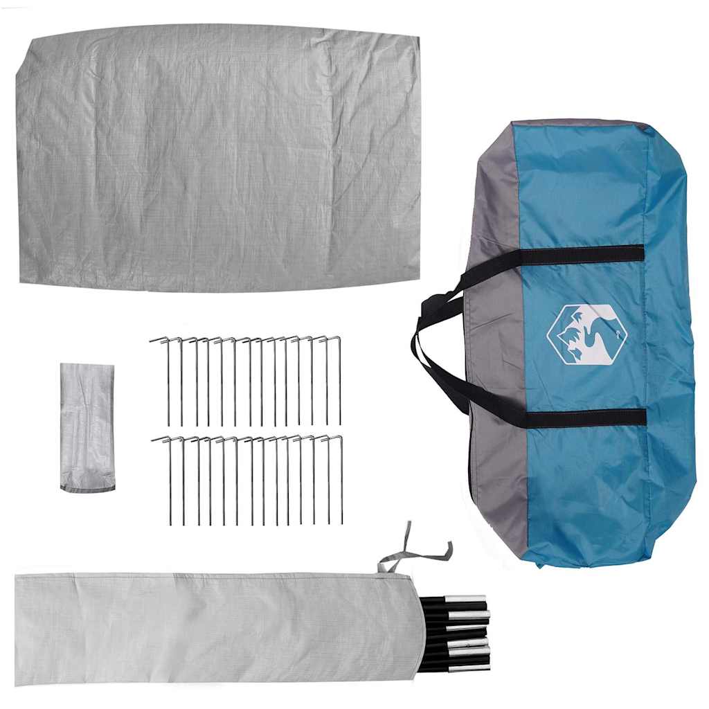 Campingzelt mit Dach mit Speicher Grün 282 x 225 x 154 cm Taft