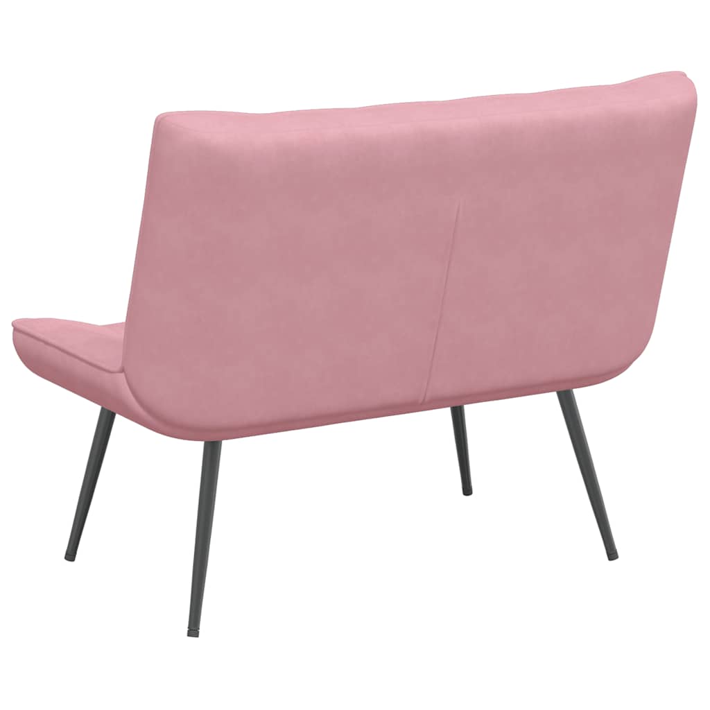 Sitzbank Hellgrau 110x74x84 cm Samt
