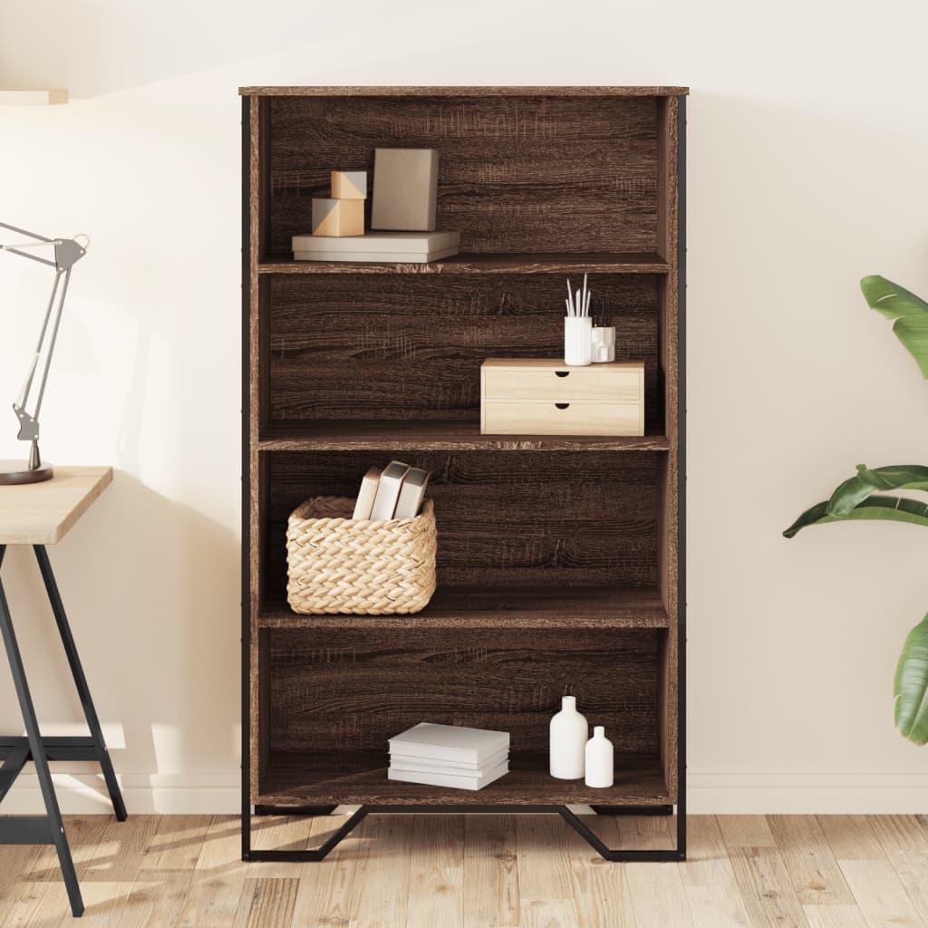 Bücherregal Schwarz 80x31x169 cm Holzwerkstoff