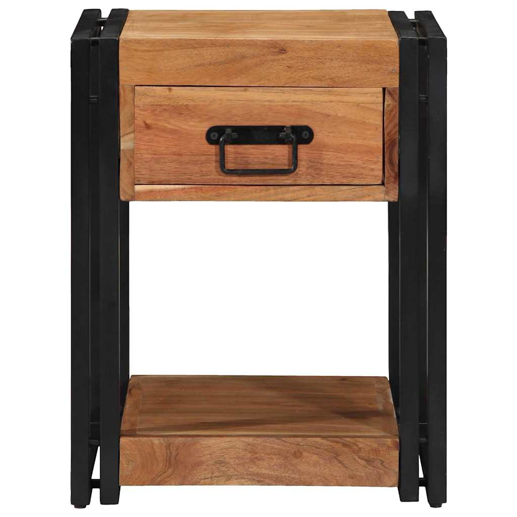 Nachttisch 40 x 35 x 50 cm Massives upgecyceltes Holz