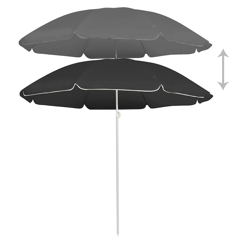 Sonnenschirm mit Stahlmast Sandfarbe 180 cm