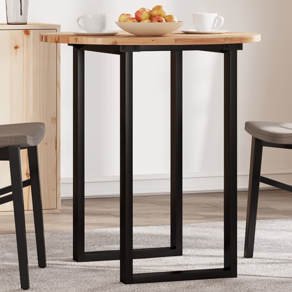 Tischplatte Rund Ø40x2 cm Massivholz Akazie