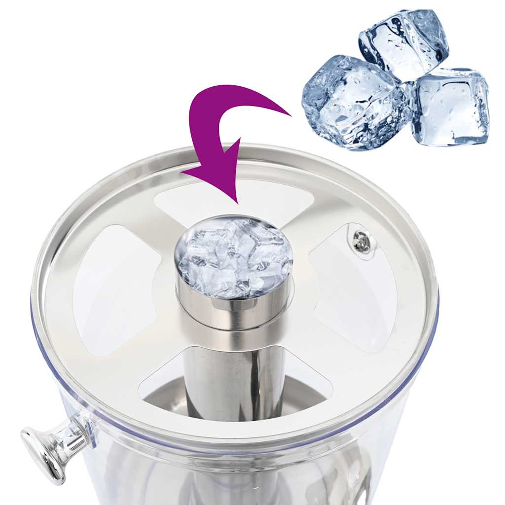 Getränkespender Edelstahl 8 Liter