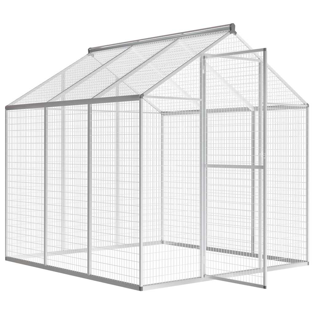 Außenvoliere Aluminium 178x122x194 cm