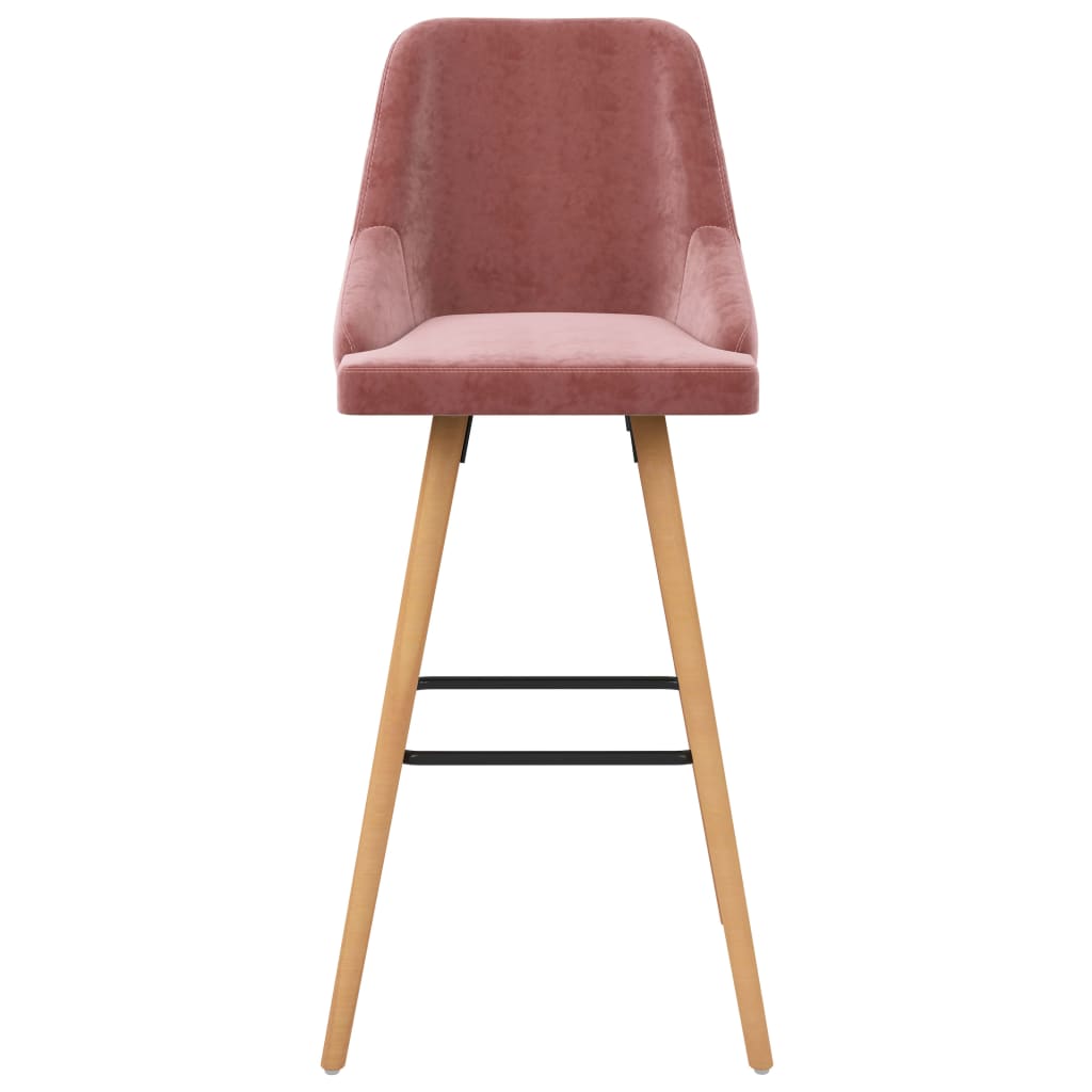 Barhocker 2 Stk. Schwarz Samt