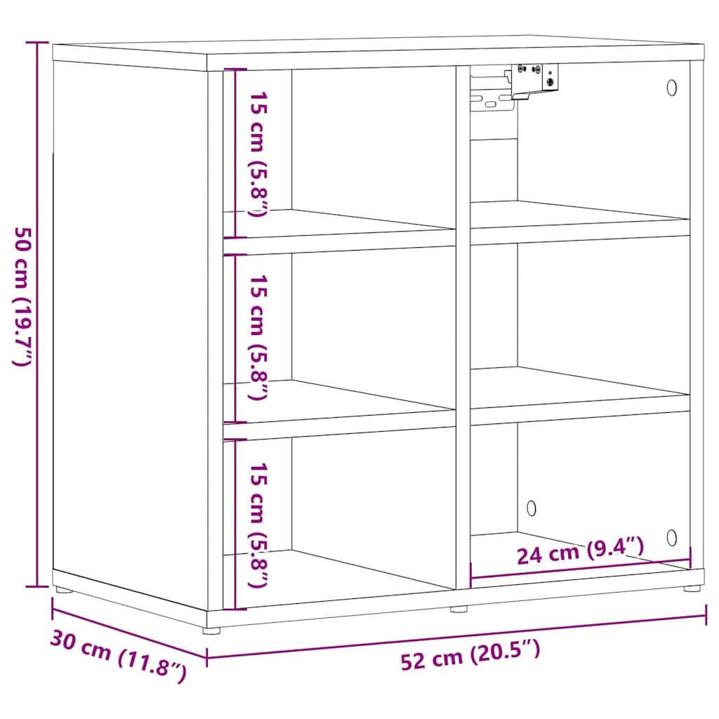 Schuhregale 2 Stk. Weiß 52,5x30x50 cm