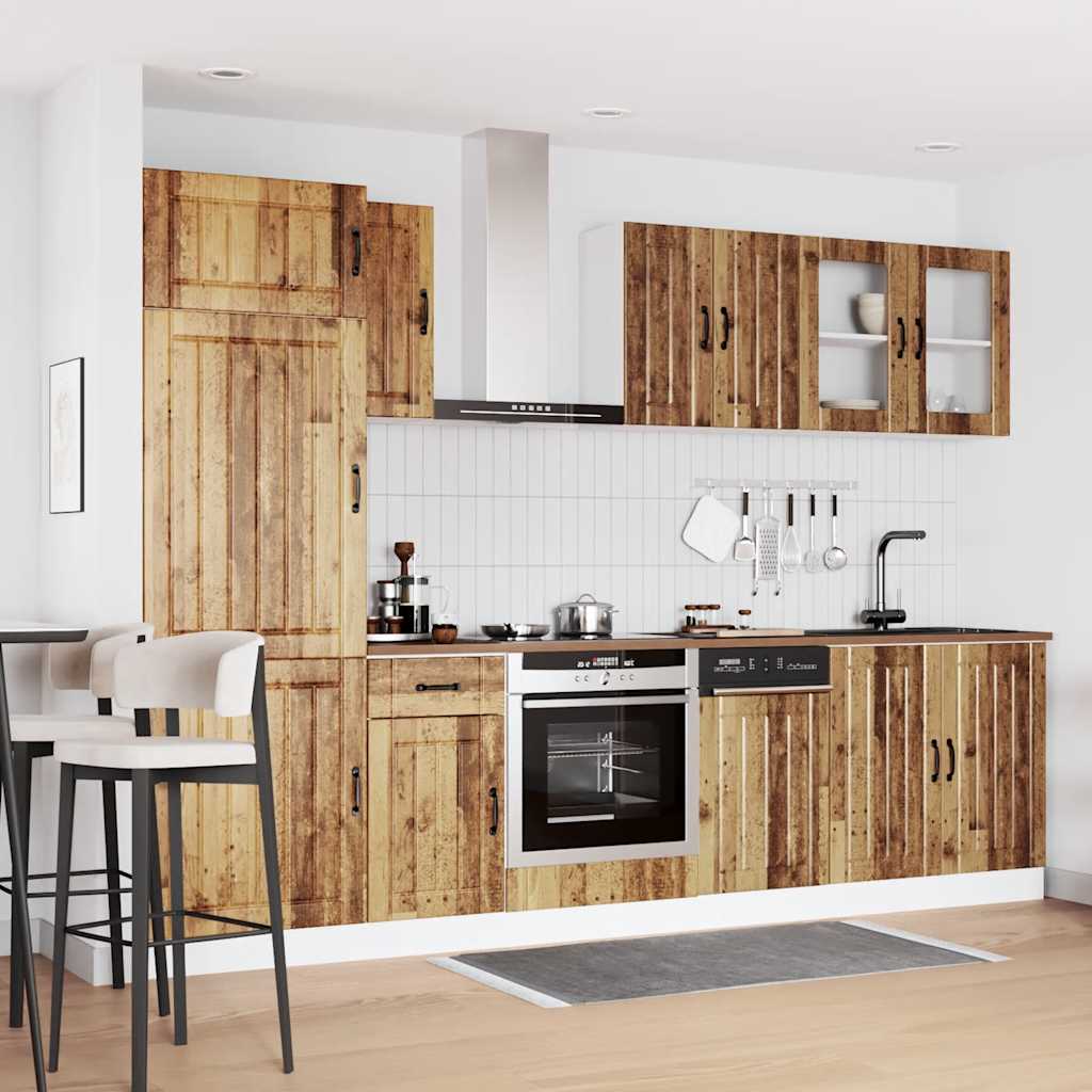 8-tlg. Küchenschrank-Set Lucca Weiß Holzwerkstoff
