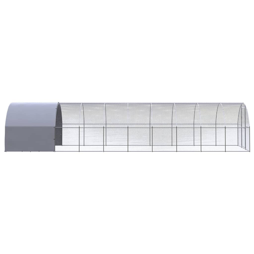 Outdoor-Hühnerstall 3x2x2 m Verzinkter Stahl