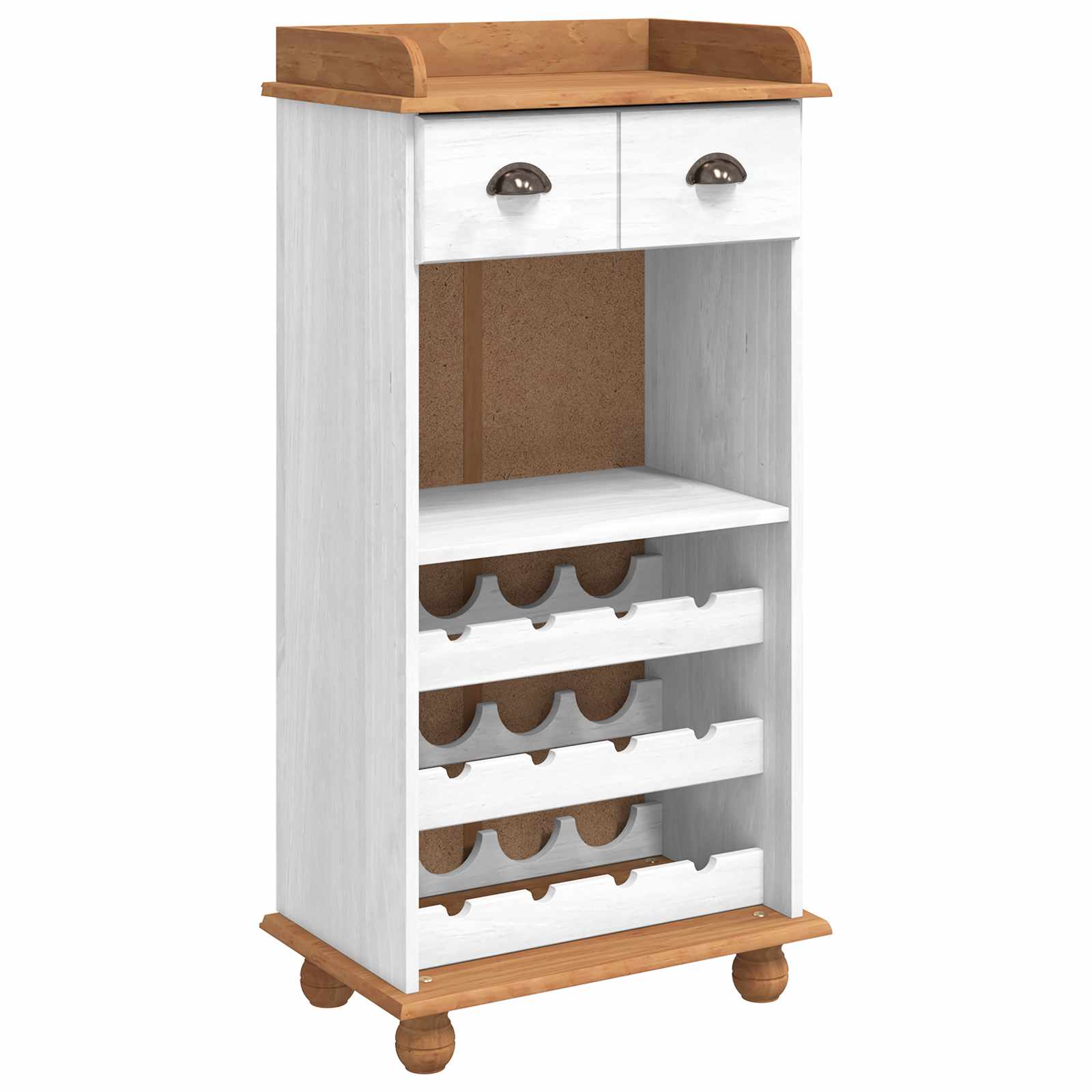 Weinschrank ASKIM Honigwachs 57 x 37 x 114 cm