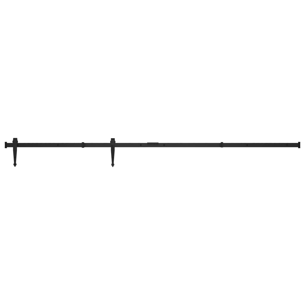 Mini Schiebetürbeschlag Set für Schranktüren 122 cm Carbonstahl