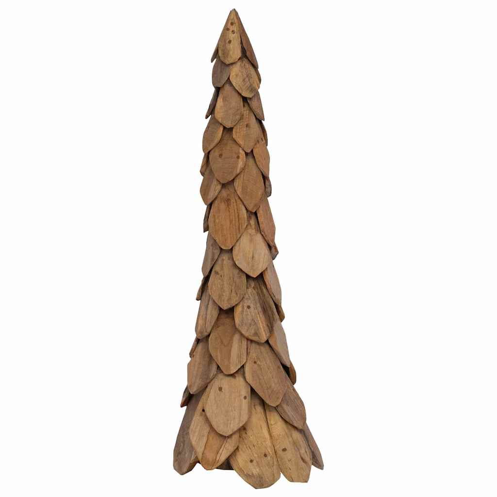 Weihnachtsbaum mit Ständer Braun 51 cm Massivholz Teak