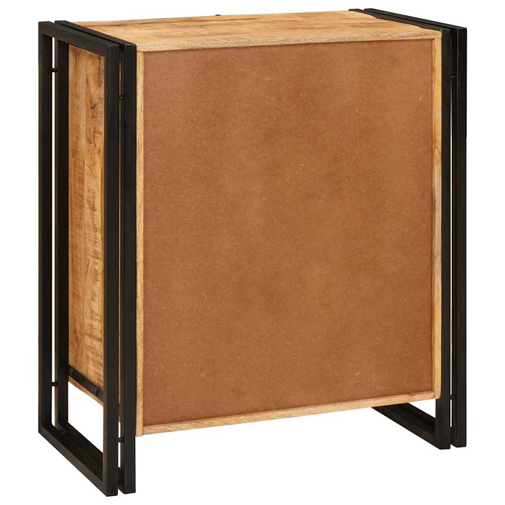 Nachttisch Braun 66 x 35 x 76 cm Massives, grobes Mangoholz