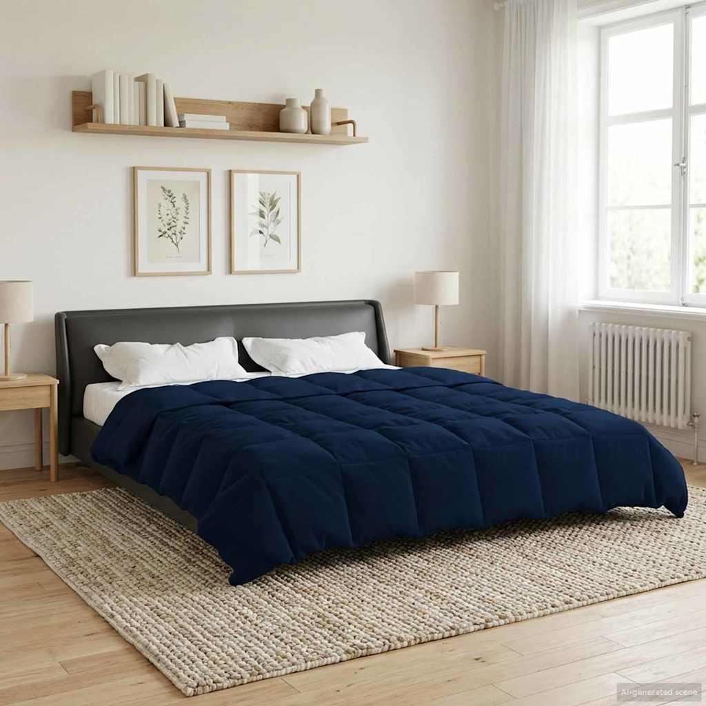Sommerdecke Gesteppt Anthrazit 135 x 200 cm Mikrofaser