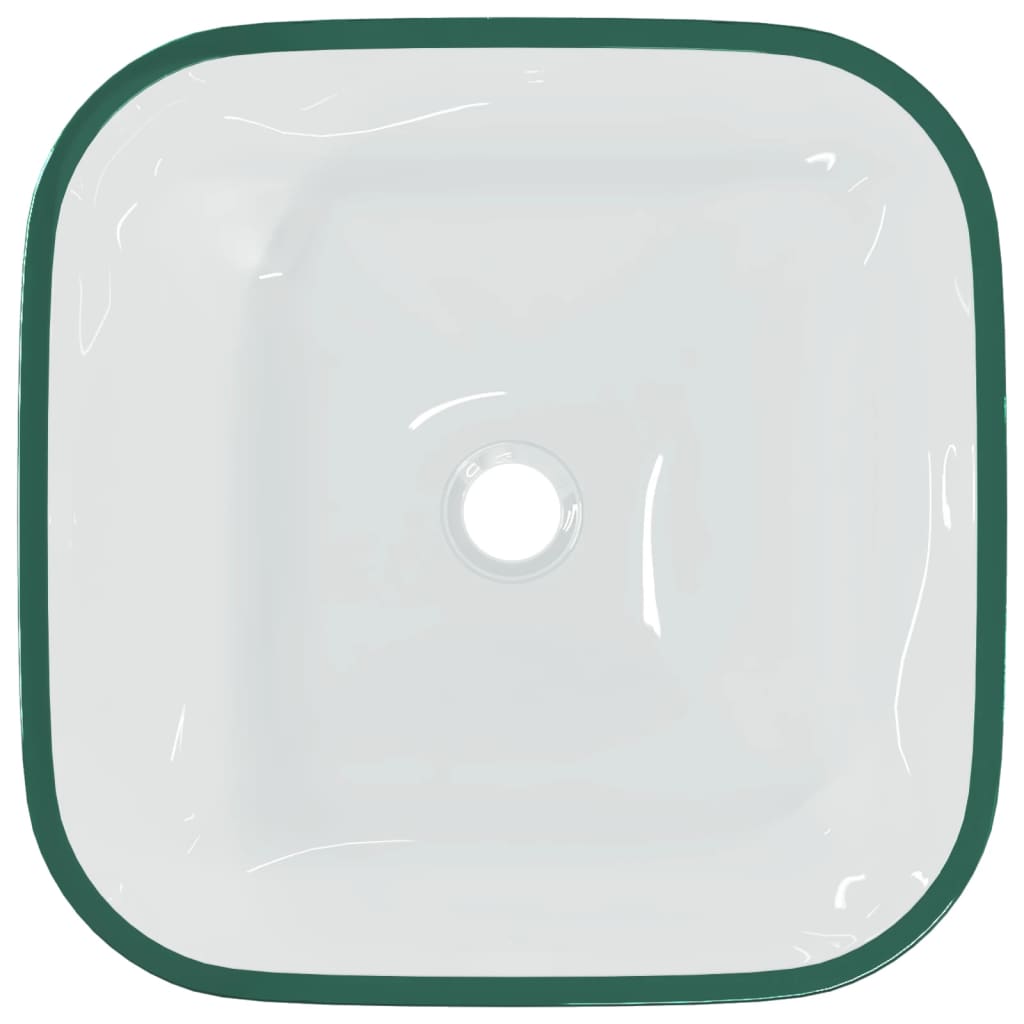 Waschbecken Glas 42x42x14 cm Transparent