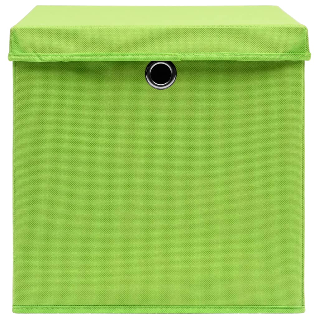 Aufbewahrungsboxen 4 Stk. Blau 32x32x32 cm Stoff