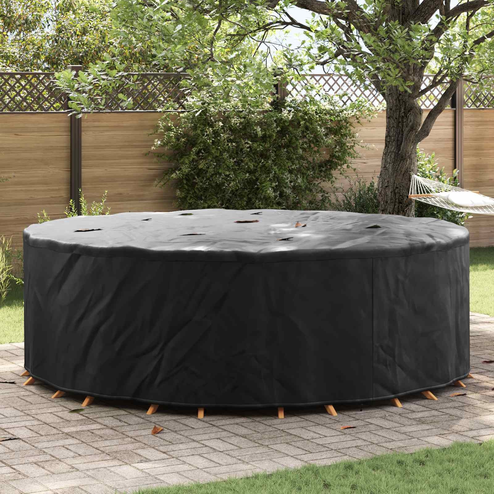 Möbelbezug Schwarz 102 x 102 x 71 cm 210D Oxford Stoff