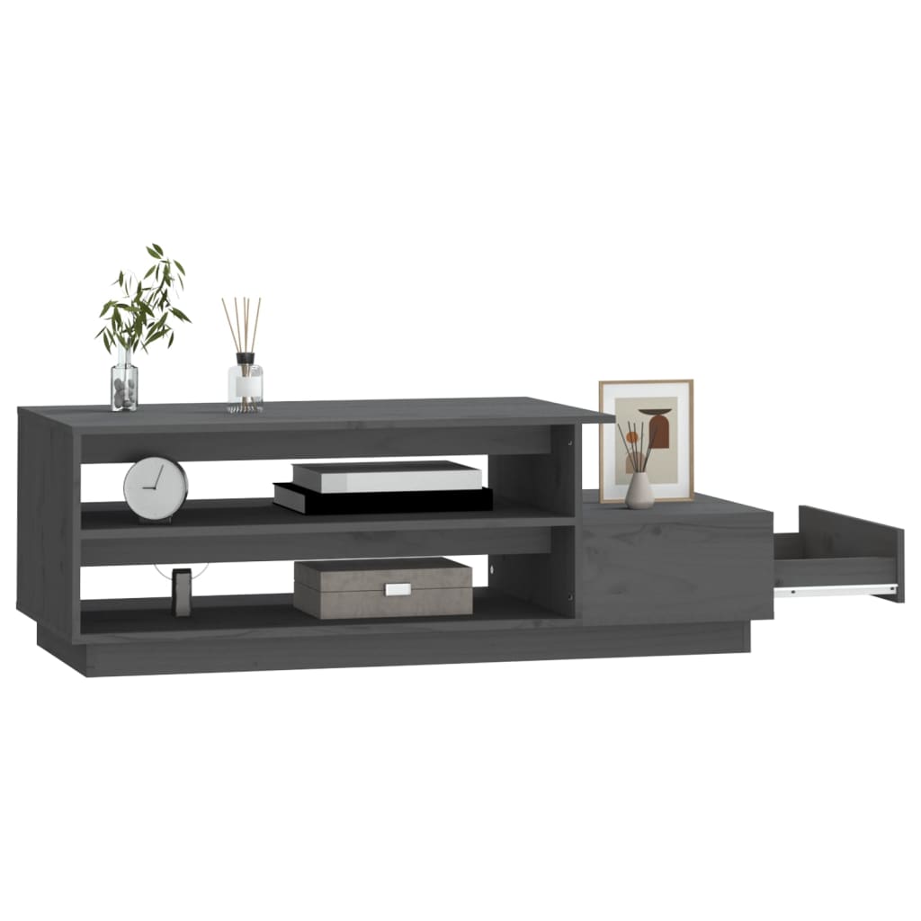 Couchtisch 120x50x40,5 cm Massivholz Kiefer