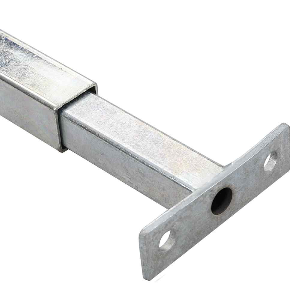 Verstellbarer Fenster-Sicherheitsbalken 6 pcs Silber Stahl