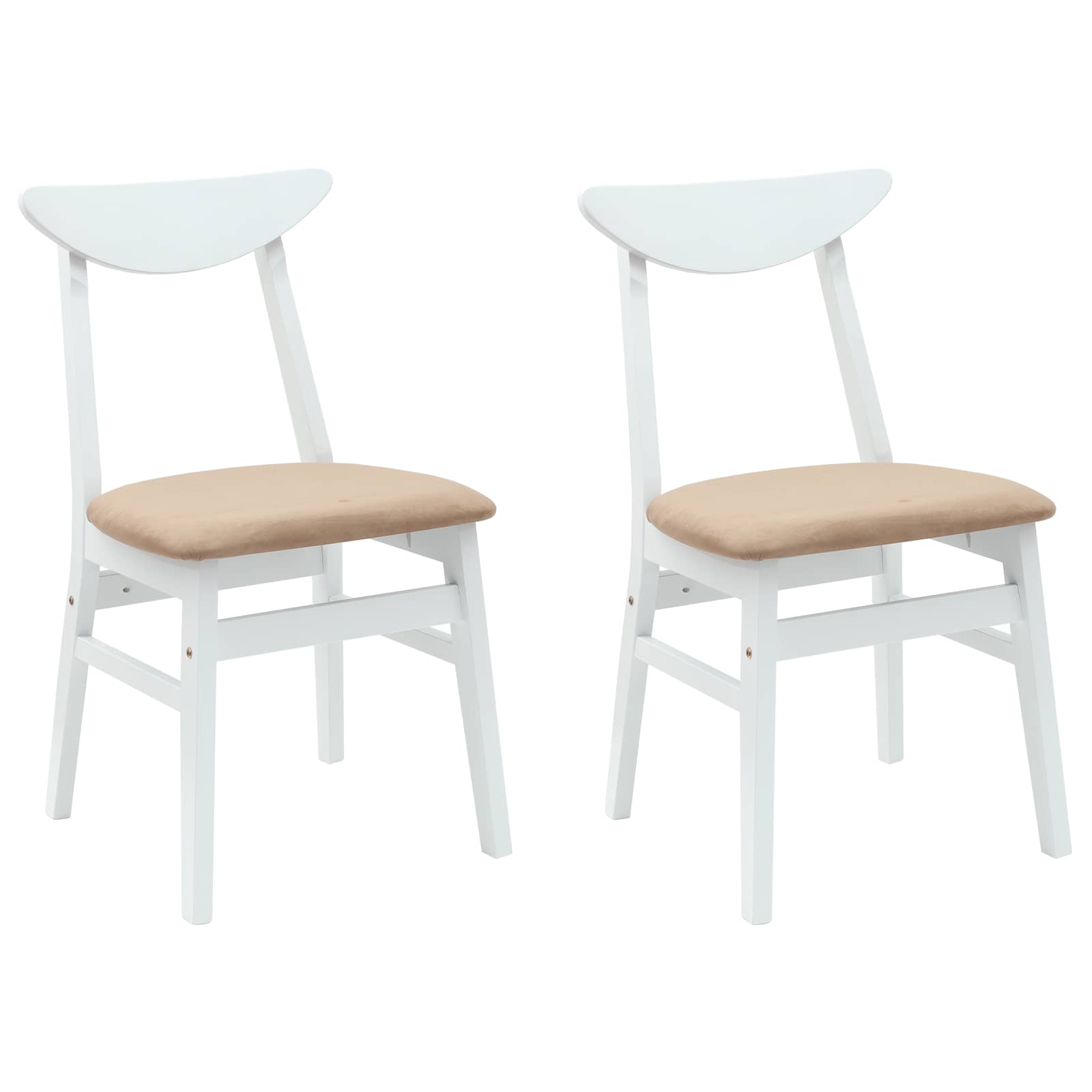 Esszimmerstühle 2 pcs Hellbraun 42 x 47.5 x 81 cm