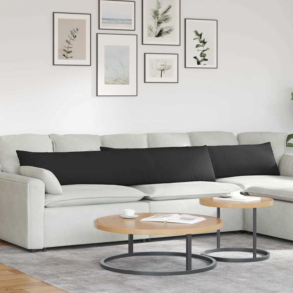 Sofakissen 2 Stück Taupe 50 x 30 cm Stoff