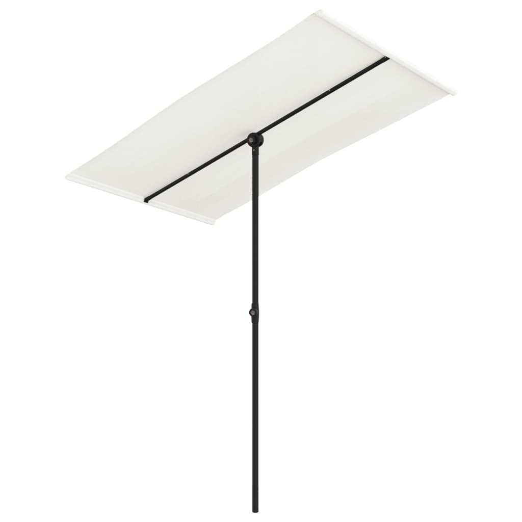 Sonnenschirm mit Aluminium-Mast 180x110 cm Bordeauxrot