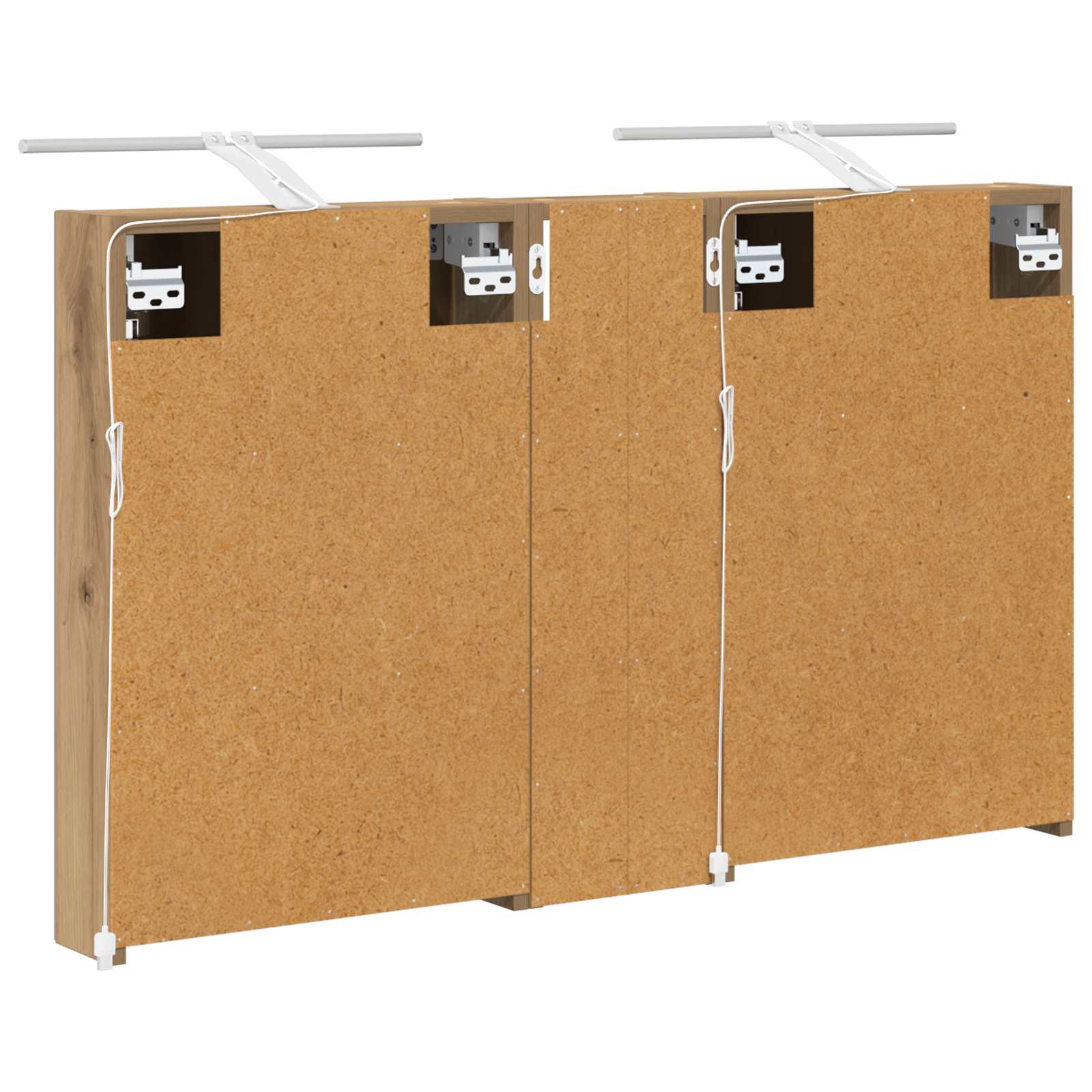 Badezimmerschrank-Set 3 pcs 80 x 10,5 x 50 cm Holzwerkstoff