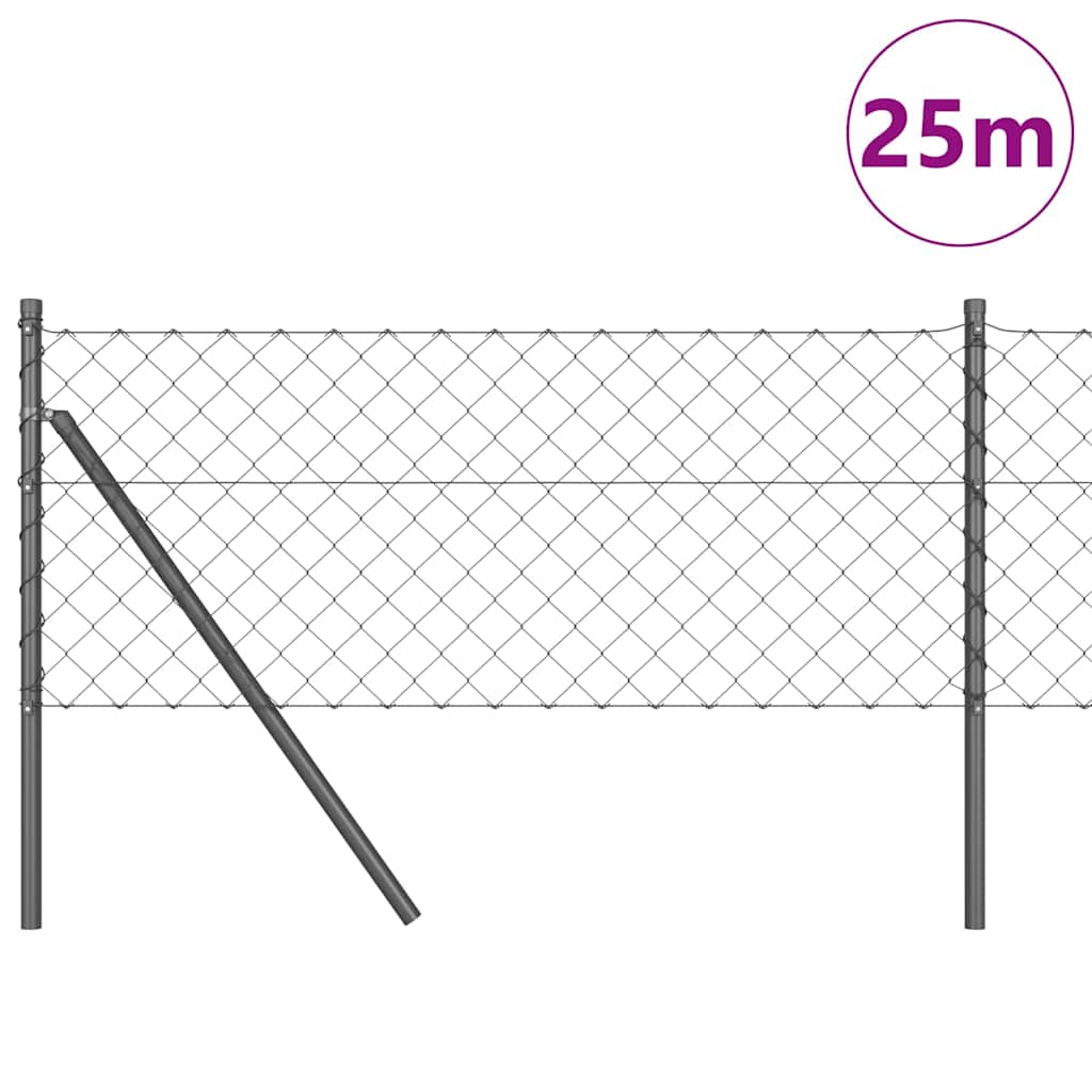 Outdoor Kettenglied-Zaun Erdfixierung 10 x 0,4 m Grün Netz