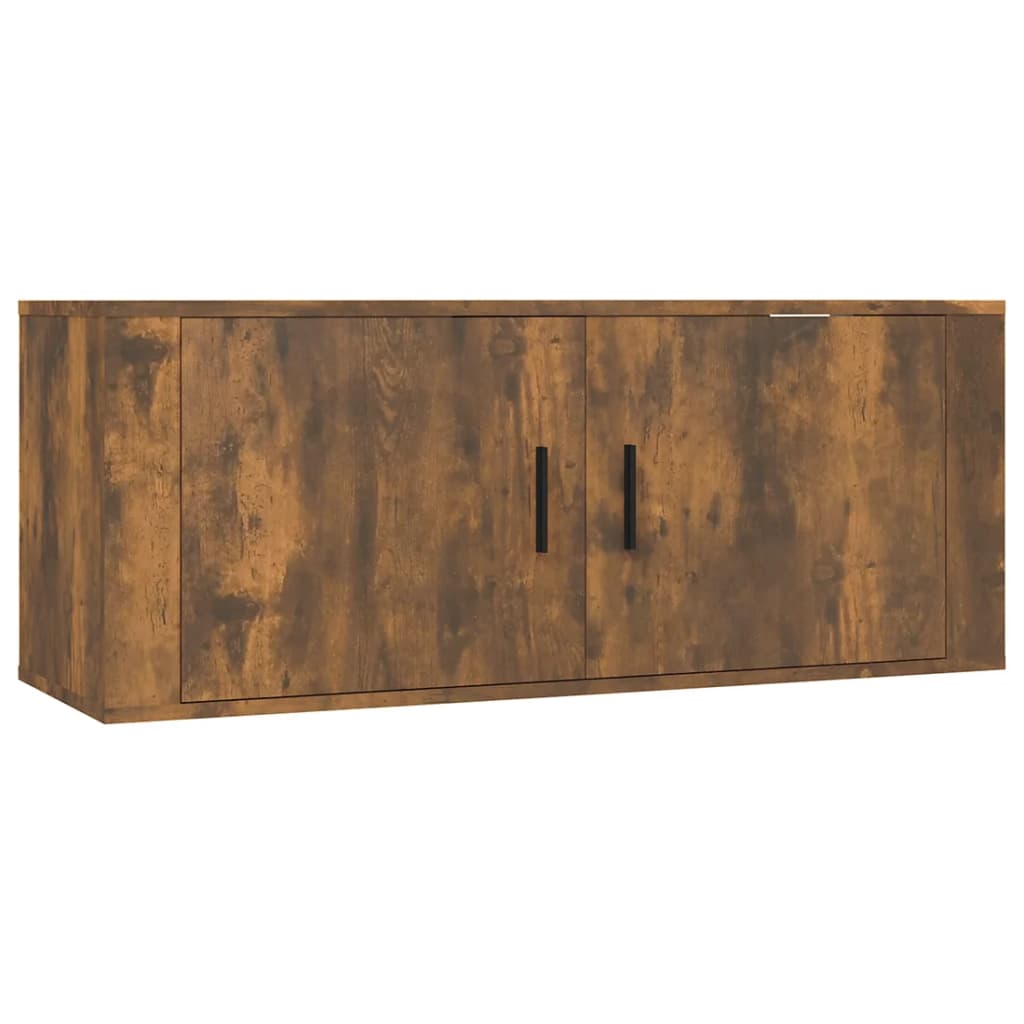 3-tlg. TV-Schrank-Set Weiß Holzwerkstoff