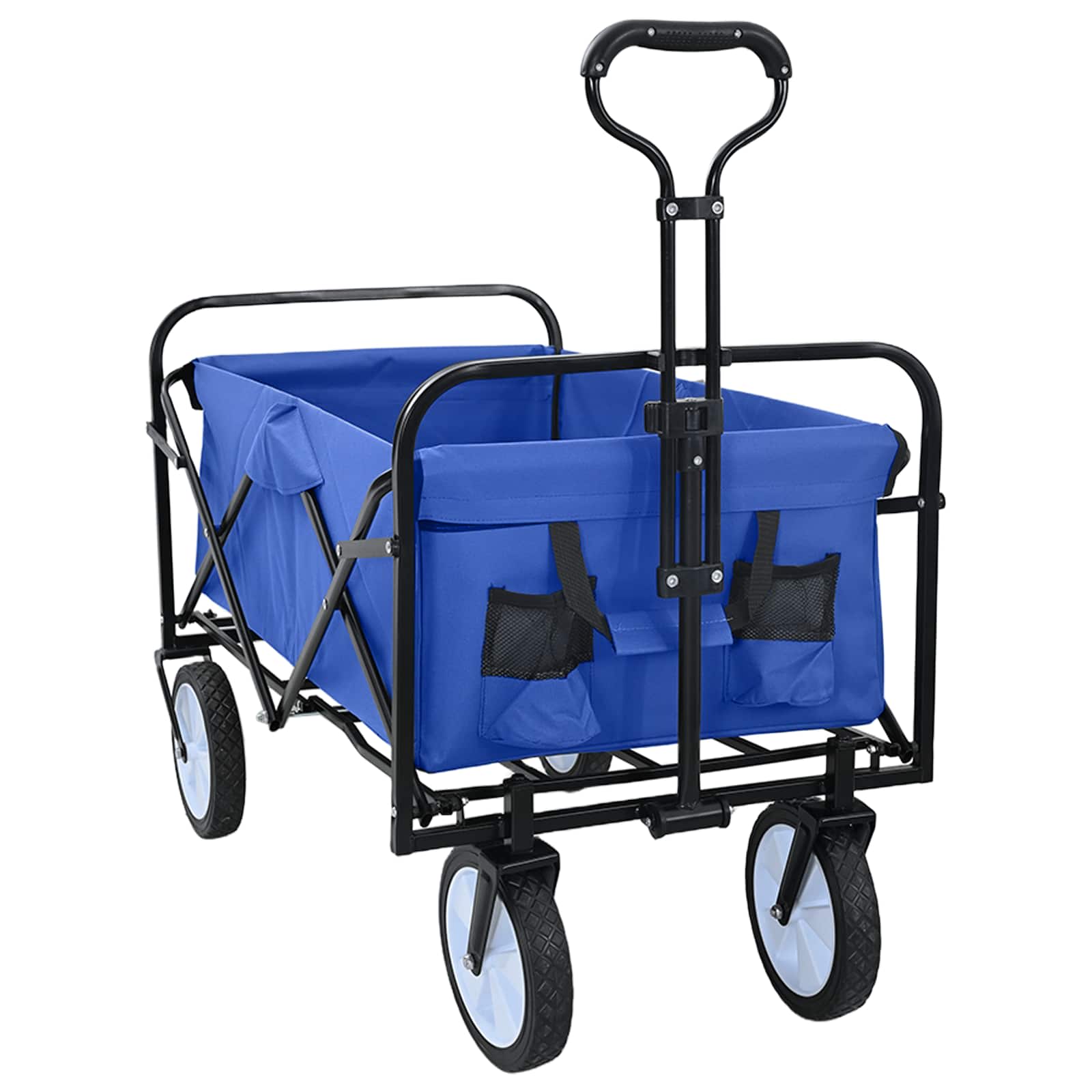 Klapp-Handwagen Grau 94 x 53 x 99 cm Oxford-Stoff