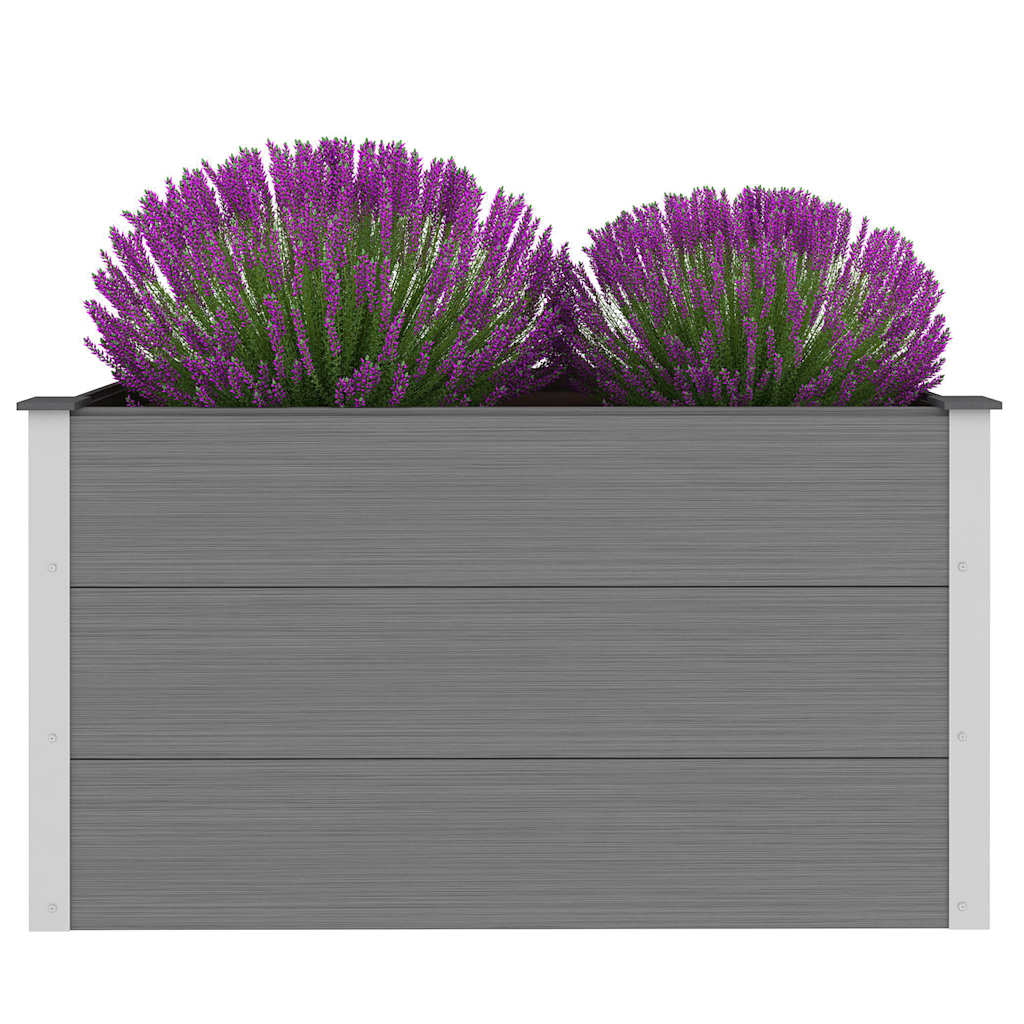 Garten-Hochbeet 200x50x54 cm WPC Grau