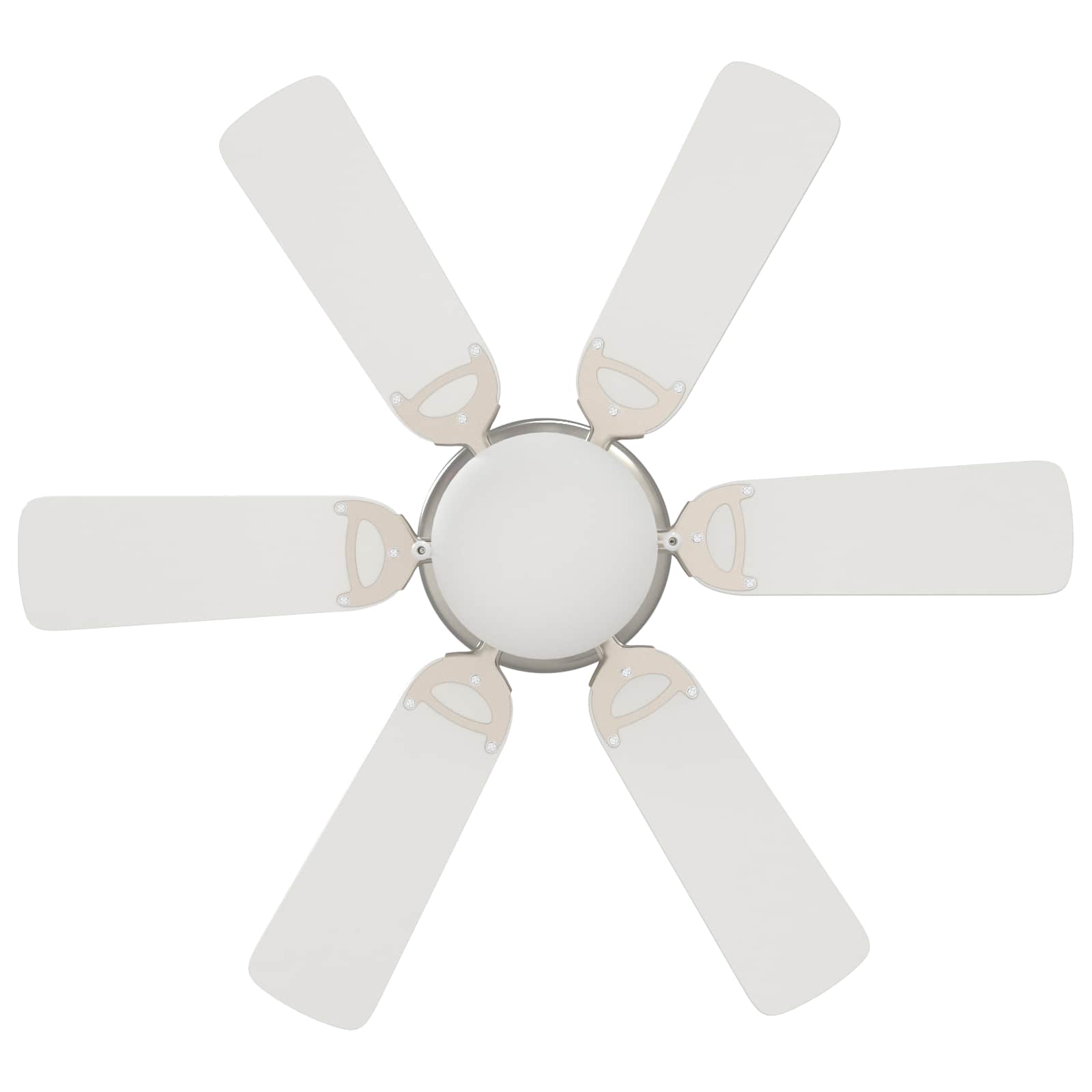 Deckenventilator mit Licht und Fernbedienung Ø 130 cm Weiß