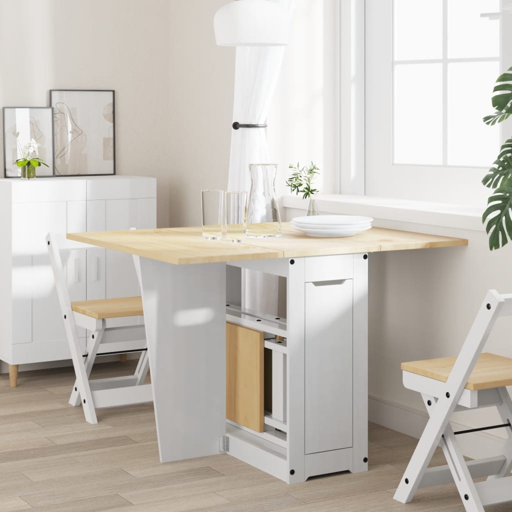 Butterfly-Esstisch Klappbar Corona Wachsbraun Massivholz Kiefer