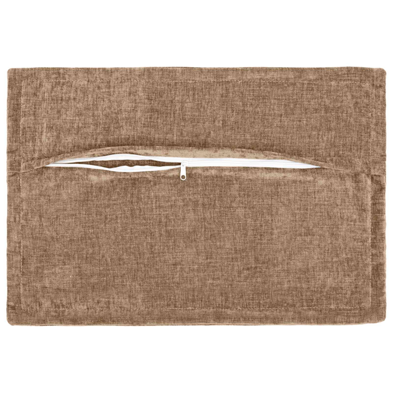 Kissenbezug 2 Stk. HOUTEN Dunkelgrau 30 x 30 cm Chenille-Stoff