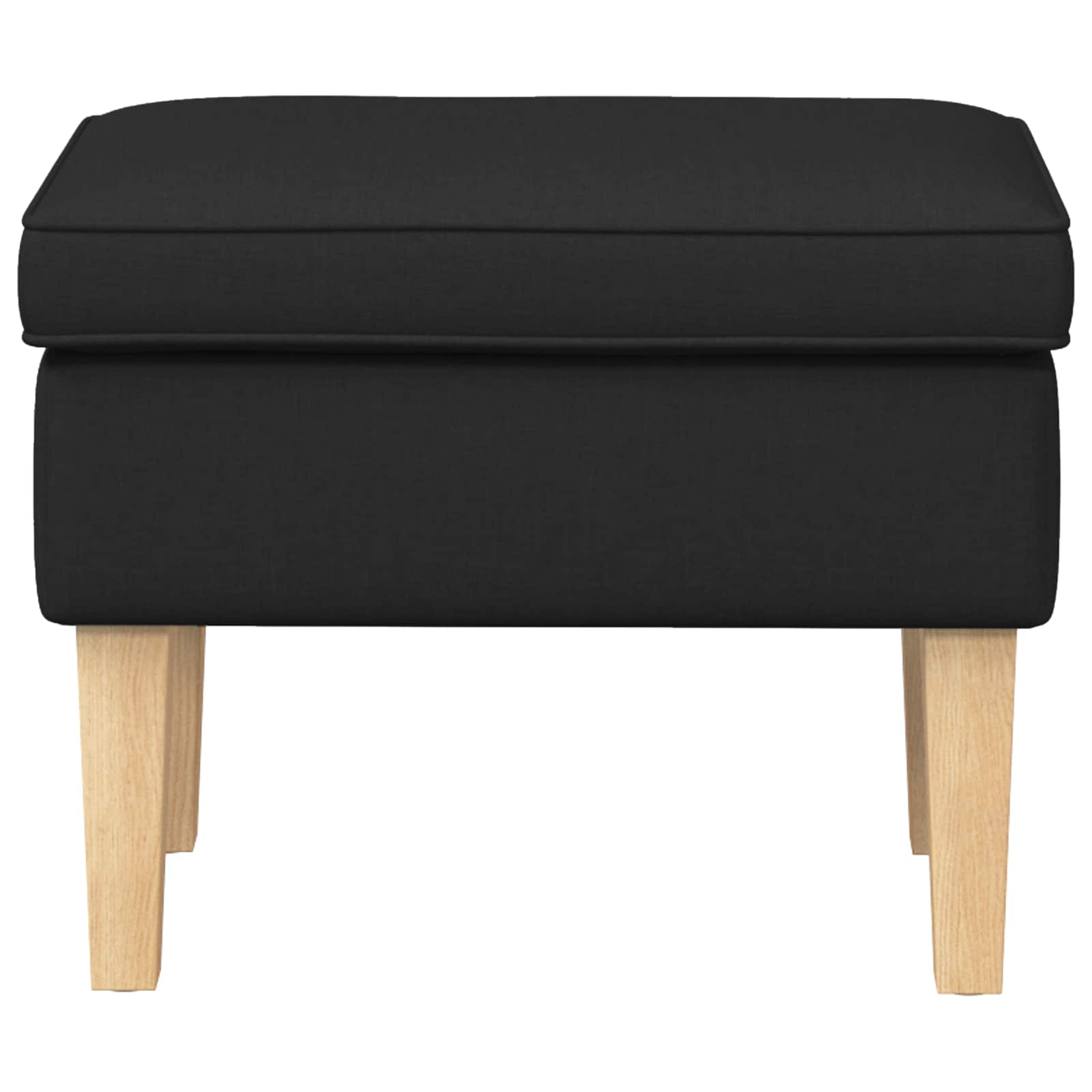 Hocker Hellgrau 55 x 35 x 41 cm Stoff