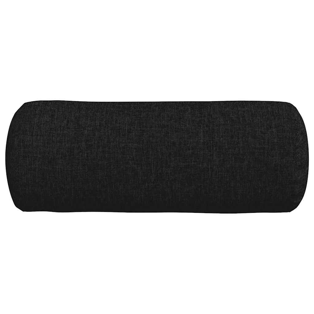 Bolsterkissen 2 Stück Hellgrau Ø 15 x 40 cm Stoff