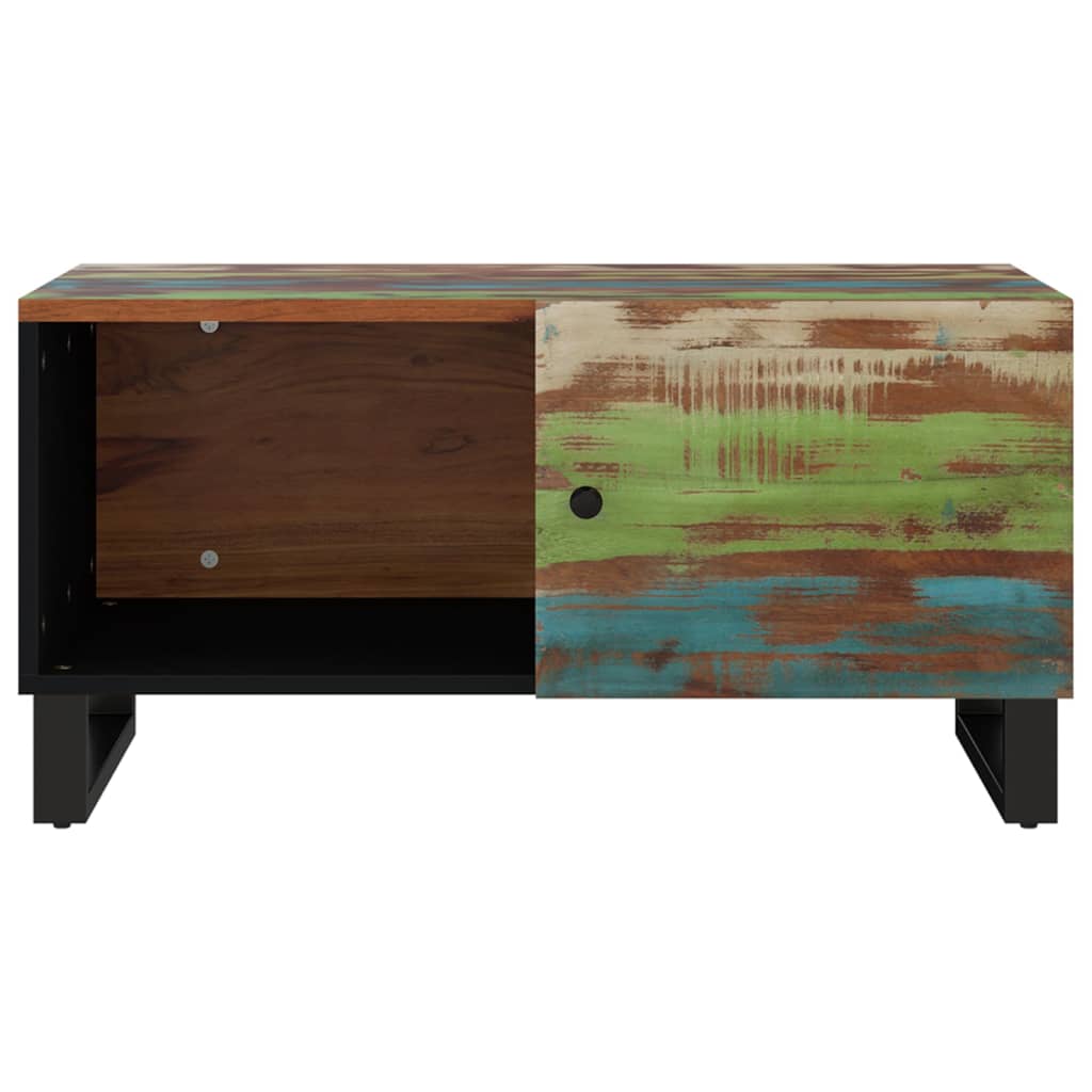 Couchtisch 80x50x40 cm Massivholz Akazie & Holzwerkstoff
