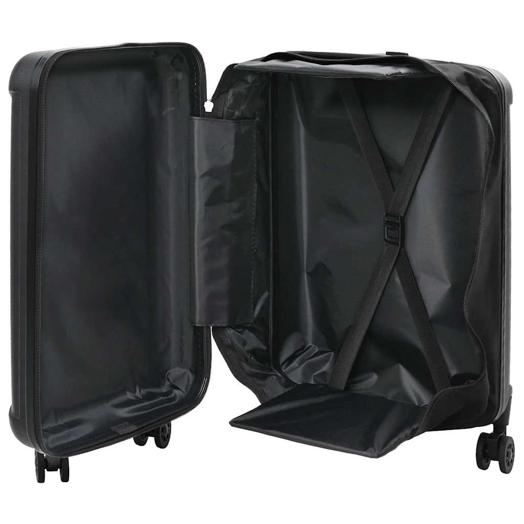 Koffer mit Schloss Schwarz 34 x 23 x 55,5 cm ABS Kunststoff