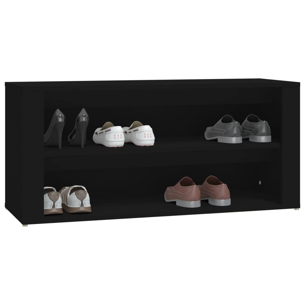 Schuhregal Weiß 100x35x45 cm Holzwerkstoff