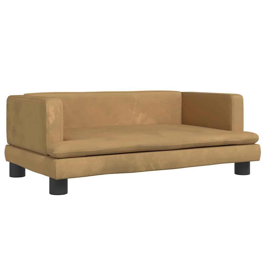 Hundebett Blau 80x45x30 cm Samt