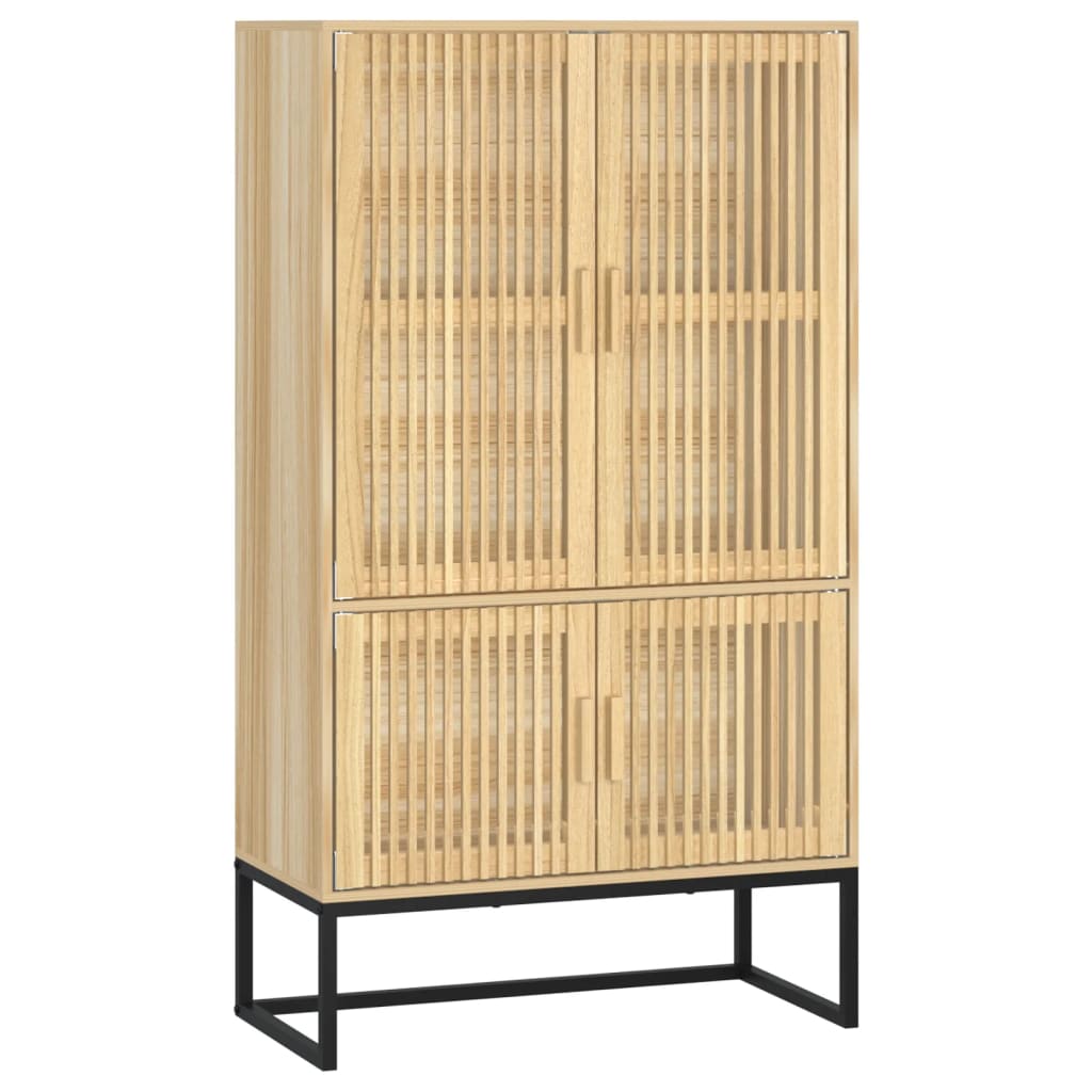 Highboard Weiß 70x35x125 cm Holzwerkstoff