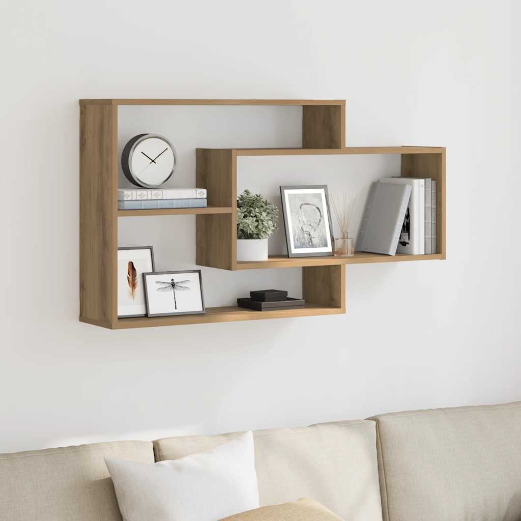 Wandregale Weiß 104x20x58,5 cm Holzwerkstoff